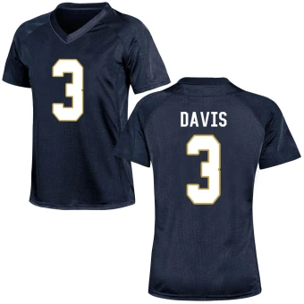 Women's Notre Dame Fighting Irish Avery Davis Football Jersey - Game Navy Blue