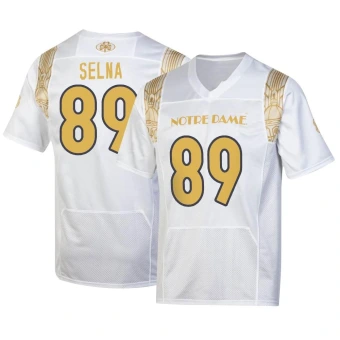 Youth Notre Dame Fighting Irish Charlie Selna 2022 Shamrock Series Jersey - Replica White